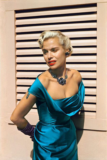 Paul Outerbridge, ‘Woman with Turquoise Dress, Laguna Beach, USA’, ca. 1952