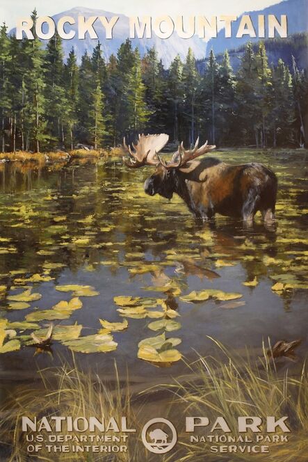 Jennifer Johnson, ‘Rocky Mountain National Park - Moose’, 2020