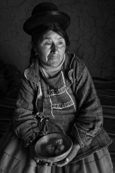 Ron Cooper, ‘Quechua Potato Farmer. Near Lake Puno, Peru’, 2019