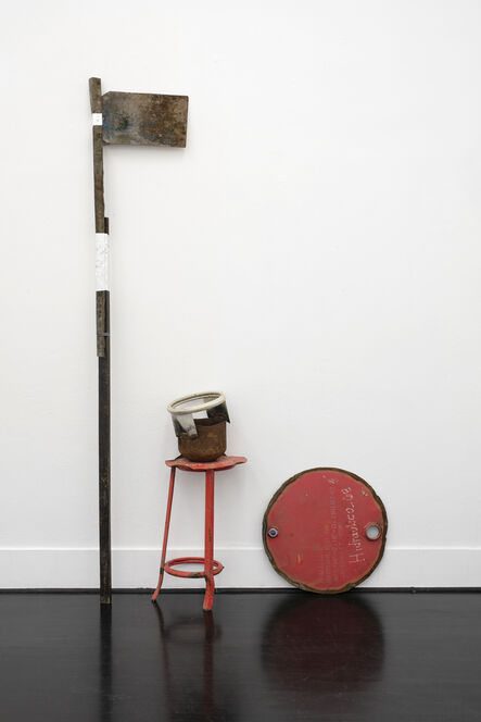 Olu Oguibe, ‘Composition with Red Stool (Homenaje a Danilo)’, 2019