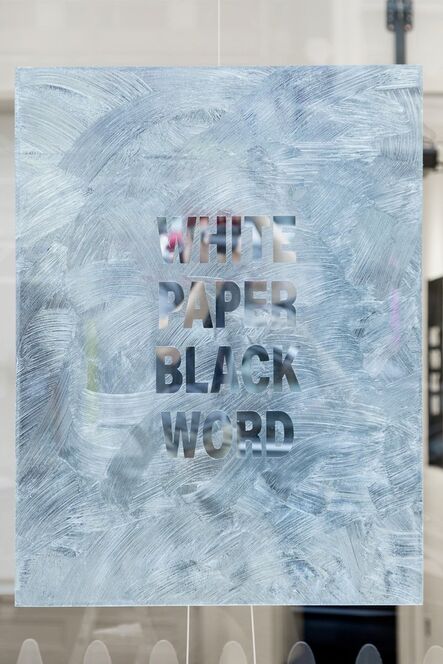 Emo de Medeiros, ‘White Paper Black Word’, 2018