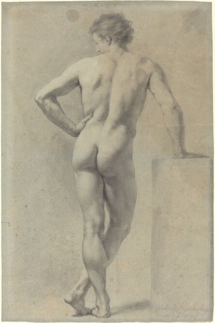 Anton Raphael Mengs, ‘Male Nude Study’, 1778
