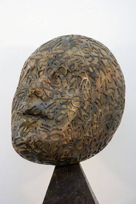 Dale Dunning, ‘Calligraphy - abstracted, repurposed metal, gothic, bronze figurative sculpture’, 2009