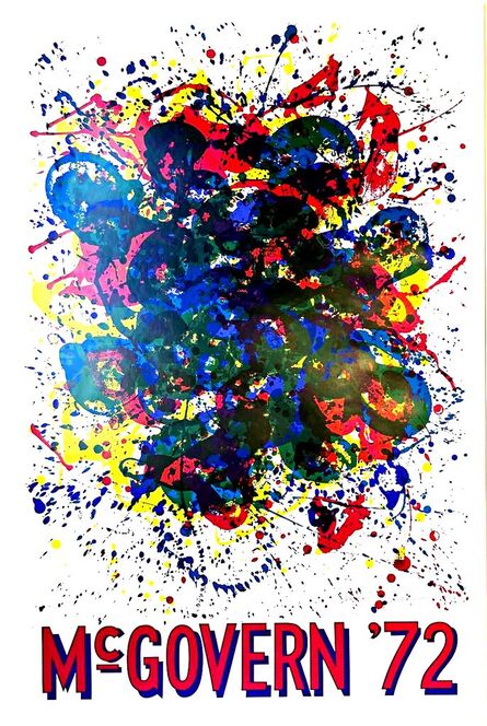 Sam Francis, ‘VOTE McGovern '72 (Hand signed by Sam Francis)’, 1972