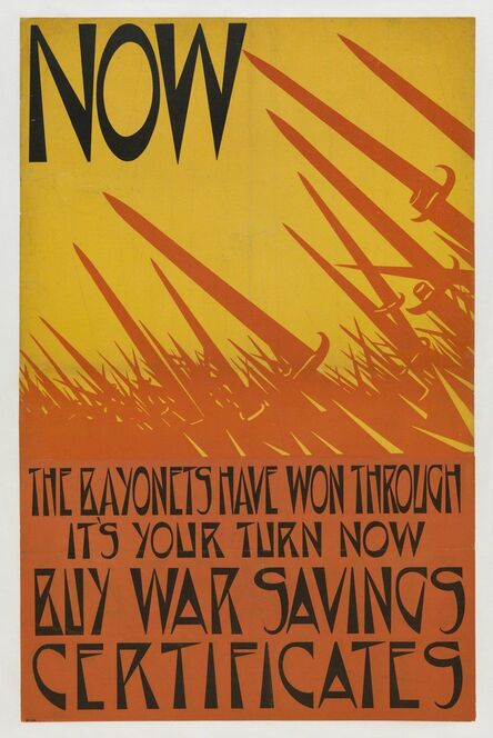 Christopher Richard Wynne Nevinson, ‘Now the Bayonets have Won Through’, 1918