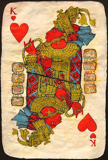 Anthony James Coffey, ‘Mayan King of Hearts Playing Card’, 2012