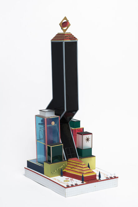 Bodys Isek Kingelez, ‘Black Tower’, 2000