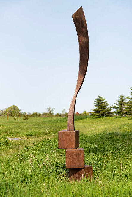Claude Millette, ‘Corpheum V - tall, geometric, abstract, corten steel outdoor sculpture’, 2014