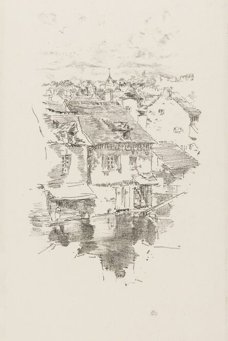 James Abbott McNeill Whistler, ‘Vitré: the Canal’, 1893