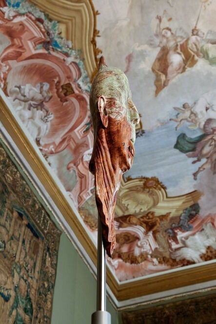 Barry X Ball, ‘Impaled Streched Portrait of Lucas Michael in Pakistani Onyx/ The Tapestry Room - Ca'Rezzonico, Venice’, 2011-203