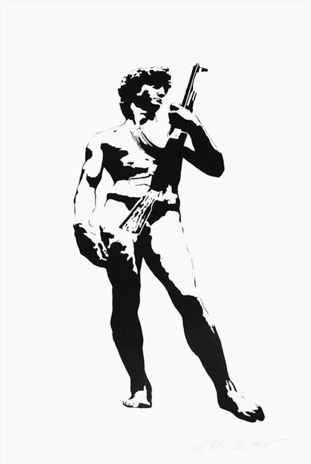 Blek le Rat, ‘David with Kalashnikov’, 2007