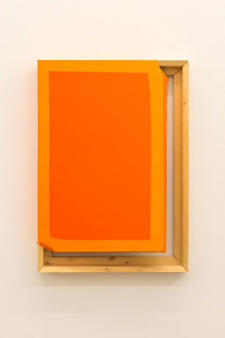Angela de la Cruz, ‘Tight (Dark orange/orange)’, 2015