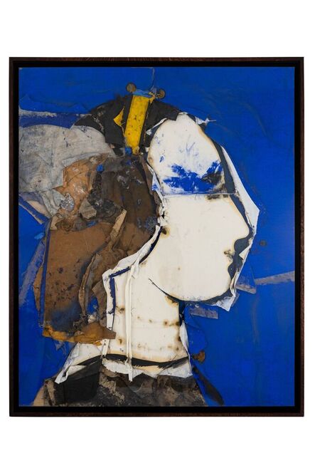 Manolo Valdés, ‘Perfil sobre fondo azul cobalto ’, 2007