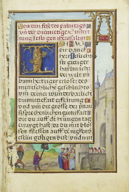 Simon Bening, ‘Border with David's Return with Goliath's Head’, 1525-1530