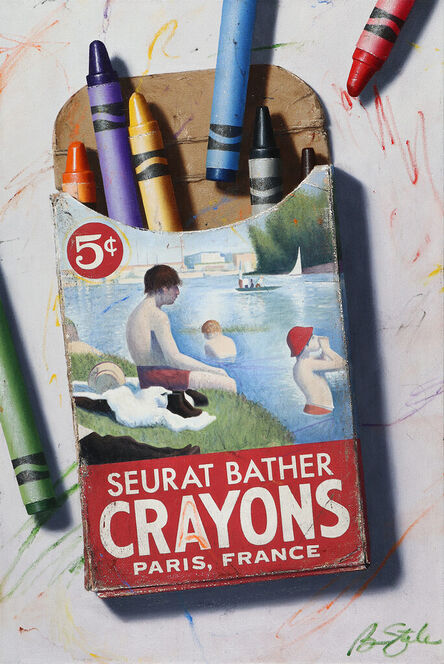 Ben Steele, ‘Seurat Bather Crayons’, 2023