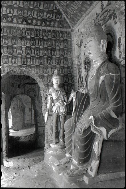 James and Lucy Lo, ‘Mogao Cave 393, Sui dynasty (581–618). Dunhuang, Gansu province. The Lo Archive’, Photograph taken in 1943–44