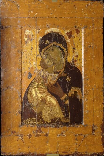 ‘Theotokos of Vladimir (Virgin of Vladimir)’, 11th-12th century