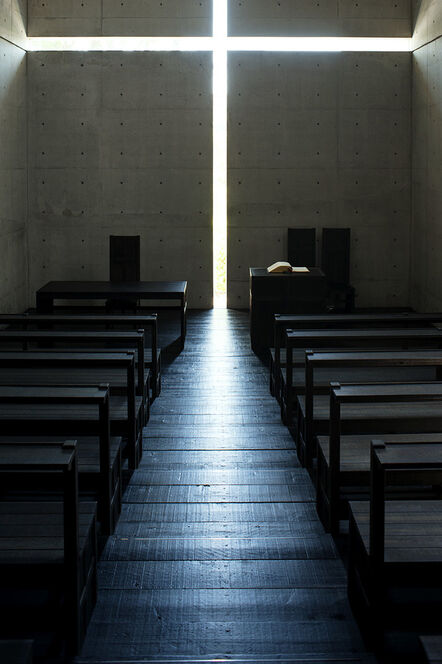 Tadao Ando, ‘Church of the Light (color 1500 B)’, taken in 1989-printed in 2019