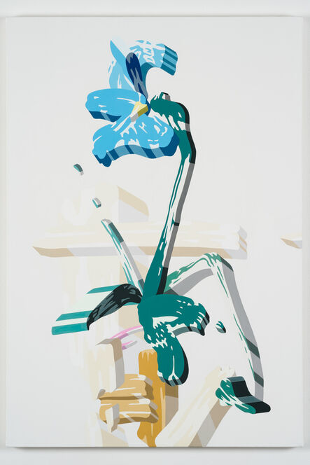 Soichi Yamaguchi, ‘Overlap of paint (Iris flower in vase)’, 2020