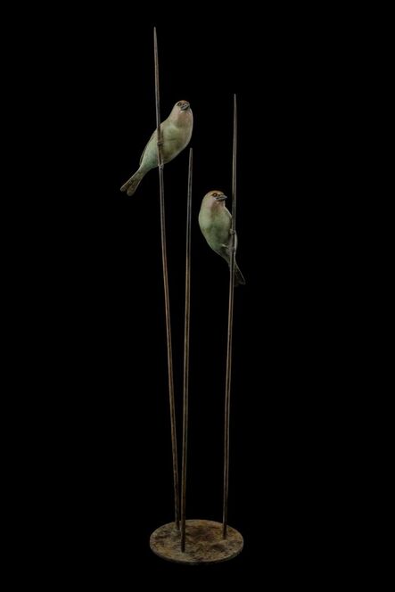 Adam Binder, ‘Two Green Finches’, 2016