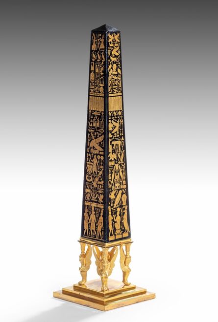 Werner and Mieth, ‘Toleware and Ormolu Egyptian Revival Obelisk ’, ca. 1805