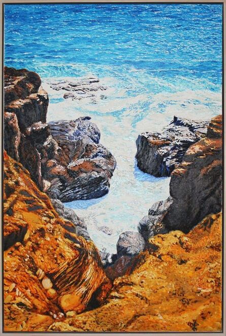 Fabio Aguzzi, ‘St. Barth, Beach Seascape with Boulders’, 2004