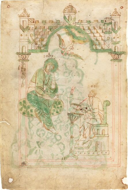 ‘Saint John Dictating to the Venerable Bede’, ca. 1140