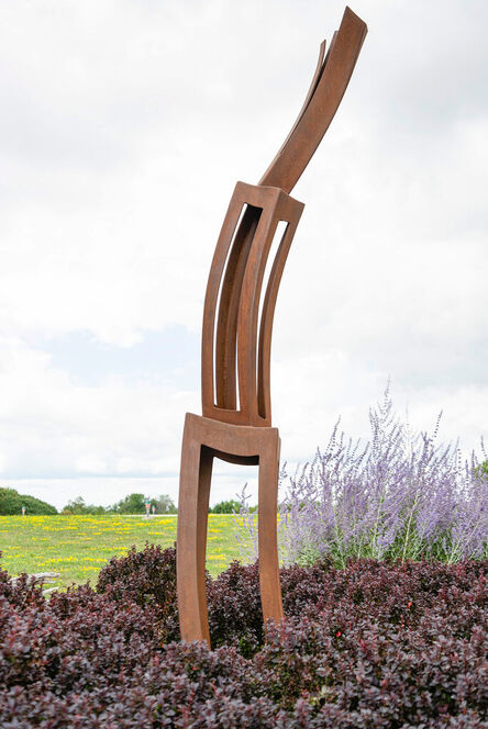Claude Millette, ‘Expansion - tall, large, geometric, abstract, corten steel outdoor sculpture’, 2008