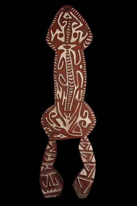 Very Important Rockefeller Irivake Figure collected by Michael Rockefeller in Situ in 1961, Papua New Guinea