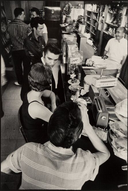 Alfred Wertheimer, ‘Elvis Presley, Hotel Jefferson Coffee Shop, Richmond, Virginia’, 1956
