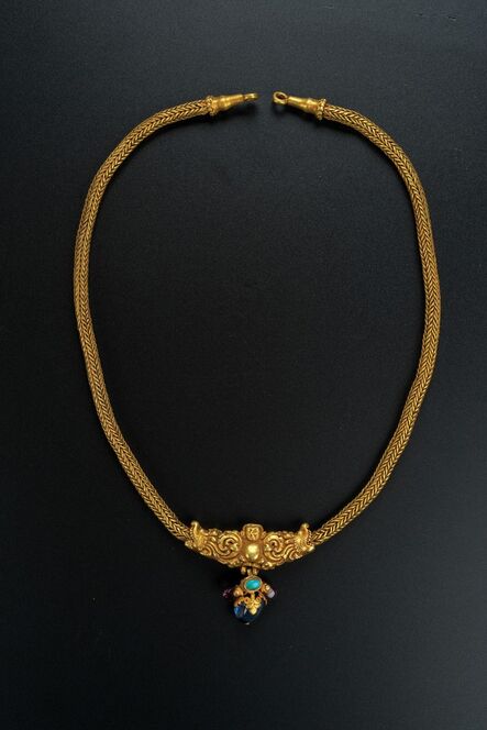 Unknown Artist, ‘Gold Necklace with Makara Design’, Northern dynasties or earlier-2nd to 6th century