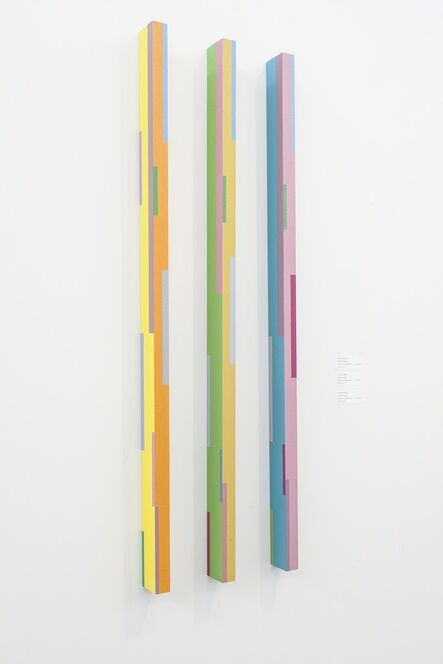 Burton Kramer, ‘Color Stick Triptych (2A, 3A, 4A)’, 2012
