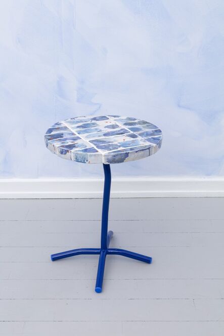 Superpoly, ‘Blue White Orange Ceramic Tile Side Table’, 2018
