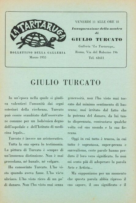 Giulio Turcato, ‘Bollettino’
