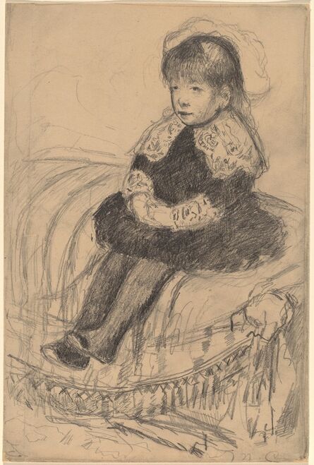 Mary Cassatt, ‘Child Seated on a Sofa’, ca. 1883