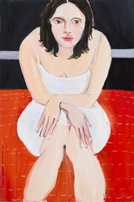 Chantal Joffe, ‘Bella in a White Slip’, 2023