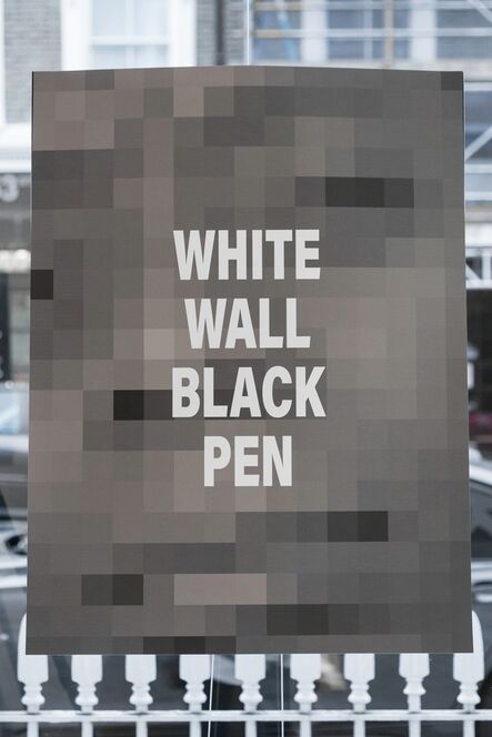 Emo de Medeiros, ‘White Wall Black Pen’, 2018