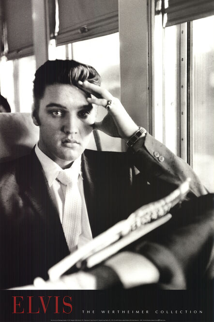Alfred Wertheimer, ‘Elvis on the Train out of Chattanooga to Memphis, TN, 1956’, 1995