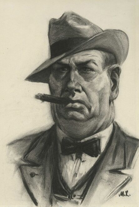 Martin Lewis, ‘[Man with Cigar]’, ca. 1925-35