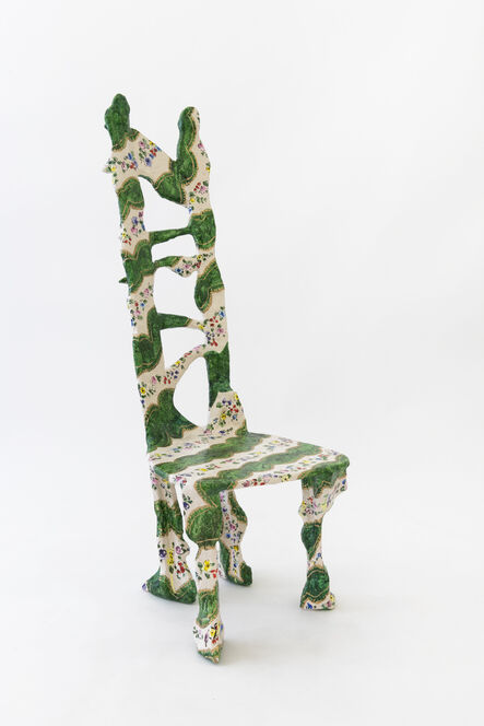 Francesca DiMattio, ‘Green-Ground Sèvres Chair’, 2022