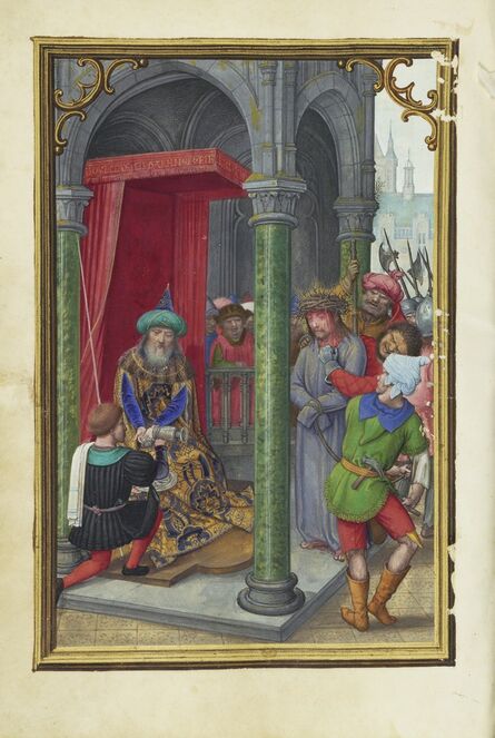 Simon Bening, ‘Pilate Washing his Hands’, 1525-1530