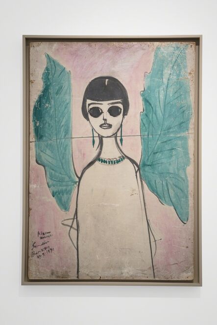 Semíha Berksoy, ‘(Angel with Green Wings) Zeliha Berksoy ’, 1991