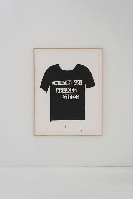 Luis Vidal, ‘T-shirt portrait "Collecting art reduces stress"’, 2022