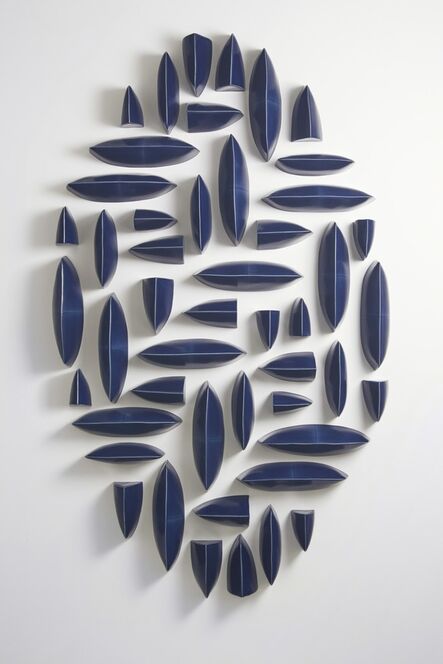 Maren Kloppmann, ‘Wall Pillows Blue Oval I’, 2017