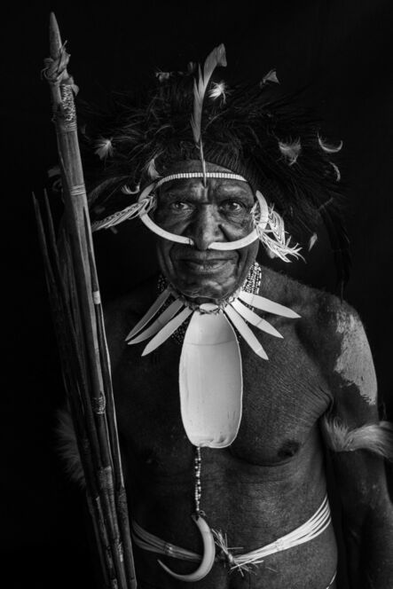 Ron Cooper, ‘Dani Tribesman #3, Baliem Valley, West Papua, Indonesia’, 2019
