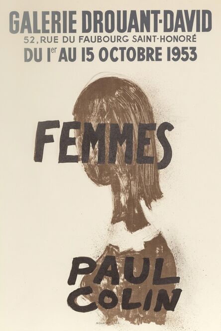 Paul Colin, ‘Femmes, Galerie Drouant-David’, 1953