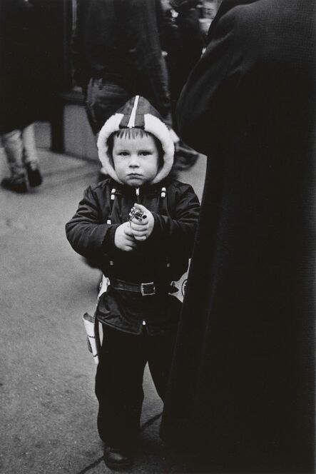 Diane Arbus, ‘Kid in a hooded jacket aiming a gun, N.Y.C.’, 1957