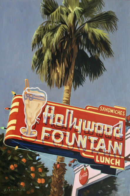 Dennis Ziemienski, ‘Hollywood Fountain’, 2022