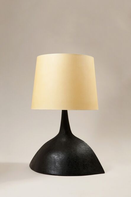 André Borderie, ‘A black finish ceramic lamp’, 1969