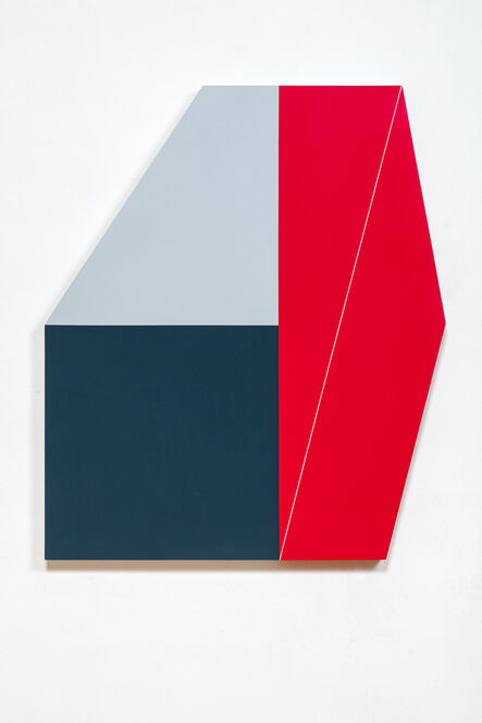 Katja PÁL, ‘Black Cube in a Red Quadrant --- Fekete kocka egy piros négyszögben’, 2018
